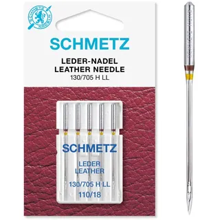 Schmetz Leather Needle Range (Packs of 5) - Various Sizes (110/18 (Thickest)) by Schmetz