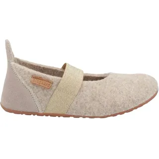 Bisgaard Mädchen Wool Ballet Flat, Nougat, 27 EU