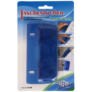 Wedo Taschenlocher Stanzleistung: 3 Blatt, farbig sortiert