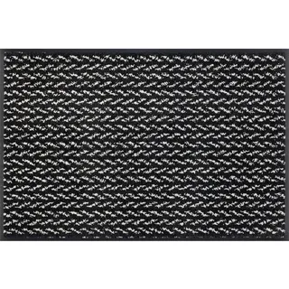 Wash+Dry Fußmatte Duo Pepper", schwarz, B:50cm H:9mm L:75cm, Polyamid, BY KLEEN-TEX, Teppiche, Fußmatte, Schmutzfangmatte, rutschhemmend, In- und Outdoor geeignet, waschbar