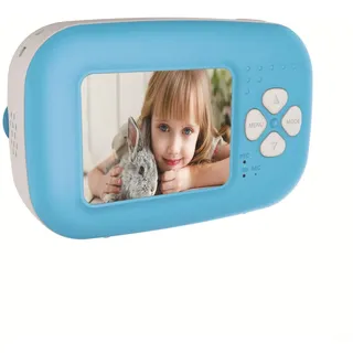 MP3-Player für Instax-Kamera mit One-Touch-Fotoaufnahme, Druck und Videoaufnahme, 5,1 cm, HD-Bildschirm, Blau