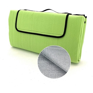 Picknickdecke Outdoor Strandmatte Isomatte Campingdecke waschbar, heimtexland, wasserdicht I isolierend I faltbar I Tragegriff I 200x200 cm grün 200 cm x 200 cm