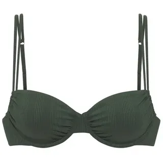Copenhagen Studios Bügeleinsatz-Bikini-Top Damen Dunkelgrün 38 Cup B