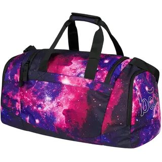 Baagl Sporttasche Kinder Mädchen Teenager – Stylische Reisetasche mit Schuhfach – Tasche für Sport, Fußball, Ballett, Schule & Freizeit, Schwimmtasche, 25 l (Galaxy)