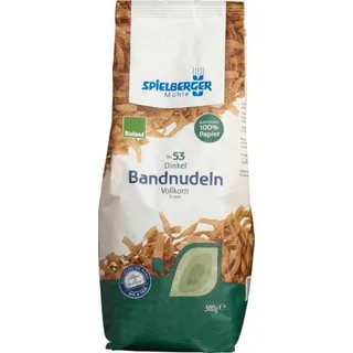 Spielberger Dinkel-Vollkorn-Bandnudeln 9mm bio 500g