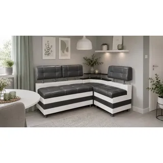 RODNIK Eckbank Latte – Gepolsterte Sitzbank mit Stauraum und Ablage, modernes Design für Küche und Esszimmer