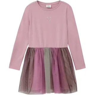 s.Oliver Kleid langarm mit Tüllrock, rosa | mehrfarbig, 104