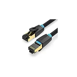 VENTION Cat 8 LAN Kabel 3M Netzwerkkabel Patchkabel Kurz Ethernet Kabel Lankabel 40Gbps Hochgeschwindigkeits 2000MHz S/FTP POE Gigabit RJ45 Vergoldeter für PS4/5, Xbox One, Router, TV, Switch, Modem