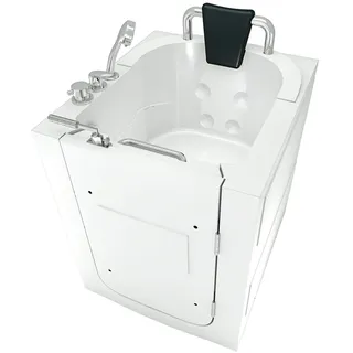 AcquaVapore Sitzbadewanne mit Tür 80 x 90 x 100 cm (S10)