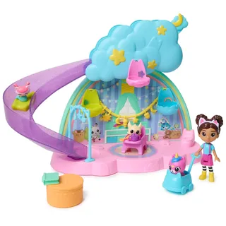 Spin Master Gabby's Dollhouse, 17-teiliges Kitty Care Spielset, mit Gabby Figur und 3 Baby-Kätzchen, Rutsche und Schaukeln, geeignet für Kinder ab 3 Jahren