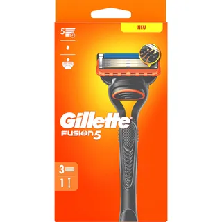 Gillette Fusion5 Handstück + Rasierklingen 3 St.