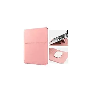 HoYiXi 14 Zoll Laptop Hülle PU Leder Tasche Kompatibel mit New MacBook Pro 14 2021/ASUS Vivobook 14/HP Pavilion X360/Lenovo IdeaPad 14/Dell Lenovo HP ASUS Acer Huawei Matebook 14'' PC, Rosa