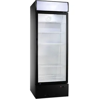 vaiotec Getränkekühlschrank 290 Liter mit Leuchtaufsatz "schwarz", 600 x 570 mm