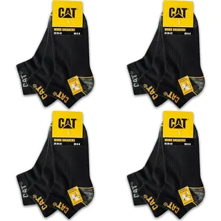 CAT® & CATERPILLAR 12 pairs Caterpillar trainer socks 47/50 schwarz