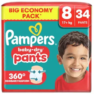 Pampers Baby-Dry Pants Gr. 8 (17+ kg) 34 St.