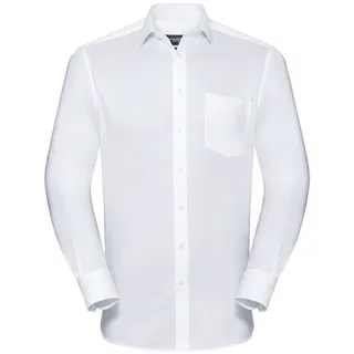 Russell Coolmax® Hemd  Langarm, white, M