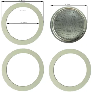 grimas srl Ersatzdichtung für Espressokocher - 2 x Dichtungsring