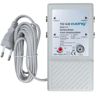 Axing TVS 14-00 4fach, Verteilverstärker 4 Ausgänge