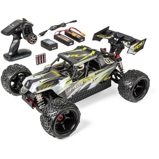 CARSON Modellsport Virus Race 4.3 4S 1:8 RC Modellauto Elektro Buggy RtR weiß - ferngesteuertes Auto, Offroad, hochwertig, RC Fahrzeug, RC Auto 80 km/h, RC Auto