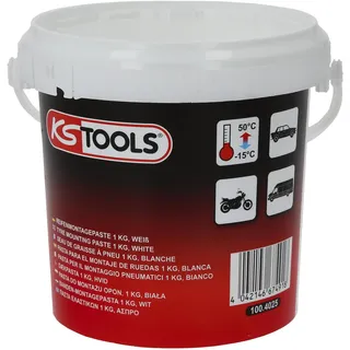KS Tools KS 100.4025 Reifenmontagepaste, 1 kg, Weiß