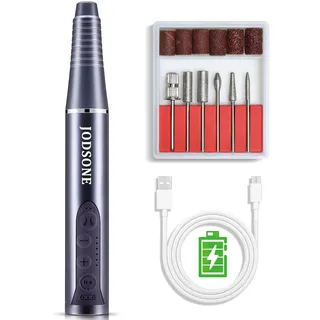 JODSONE Tragbarer Nagelbohrer mit steuerbarer Geschwindigkeit Professioneller elektrischer 30000RPM Home Salon Polieren Maniküre Nagelbohrer