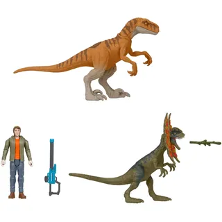 Jurassic World Jurassic World: Chaos Theory Ben Action-Figur & 2 Dinosaurier