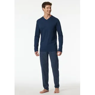 SCHIESSER Schlafanzug Casual Essentials Blau 102