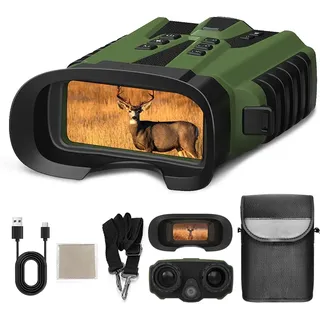 Ailgely Nachtsichtgerät, Vollfarbe 15MP Kamera 2.5K Fernglas mit Nachtsicht, 500m IR-Sichtweite, 8X Digitalzoom, 3'' LCD-Display Digital Infrarot Nachtsichtgeräte für Jagd Camping Beobachtung