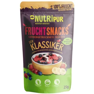 NutriPur gefriergetrocknete Früchte, Klassiker 25 g Früchte