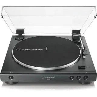 Audio-Technica LP60XBK Vollautomatischer Stereo-plattenspieler mit Riemenantrieb, Schwarz