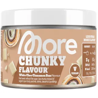 MORE Nutrition MORE Chunky Flavour, Milchreis Zimt, 150 g, vegan, Geschmackspulver zum Süßen, ohne viel Zucker und Kalorien, mit Inulin und Laktase