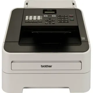 Brother Fax 2840 Laserfax 30 Blatt Einzug Rundsenden 33600 bps 16MB Dutch Top - Schwarz/Grau