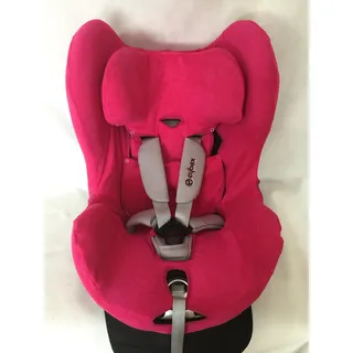 Sommerbezug Schonbezug für Cybex Sirona und Sirona plus Frottee 100% Baumwolle pink + Bezug für den Fangkörper