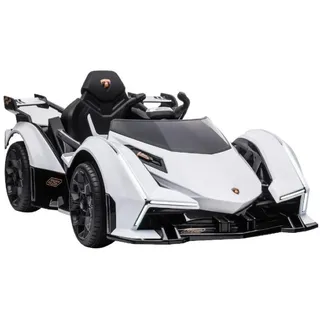 ES-Toys Lamborghini V12 Vision Gran Turismo Elektroauto weiß (12V7AH)