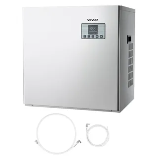 Vevor kommerzielle Eismaschine – Kopf, 250 kg/Tag Edelstahl-Eismaschine mit intelligentem Bedienfeld, Selbstreinigung, einstellbarer Dicke, ideal