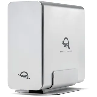 OWC Express 4M2 USB4 Gehäuse mit 4 Steckplätzen NVMe M.2 2230/2242/2280 SSD | bis zu 3200MB/s | RAID 0/1/4/5/10/JBOD | Mac/PC kompatibel | Aluminium | leise | USB-C-Kabel im Lieferumfang enthalten |
