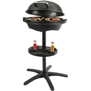 Proficook ProfiCook® Elektrogrill | Indoor & Outdoor | Rauchfrei | 2400W | Elektrogrill für Balkon | Profi-Grillplatte | Temperaturanzeige | 2in1 Stand/Tischgrill elektrisch | Grill elektrisch | PC BQS 1303