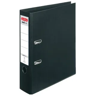 maX.file protect plus Ordner schwarz Kunststoff 8,0 cm DIN A4