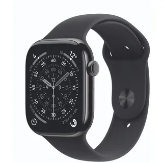 GPS + Cellular 46mm Slate Titanium Sport Band black S/M