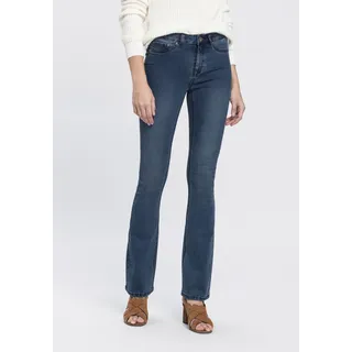 Arizona Bootcut-Jeans »Ultra Stretch«, ausgestellte Beinform, Used-Waschung, hohe Leibhöhe Gr. 38 N-Gr, dark blue us, , 98165615-38 N-Gr