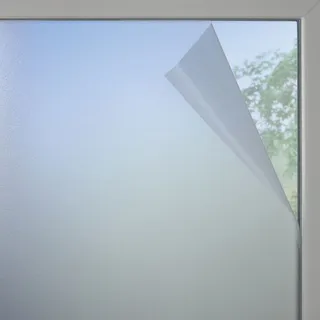 GARDINIA Fensterfolie Milchglas-Optik, Weiß-matt