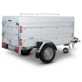 STEMA PKW-Anhänger BASIC 850, BWA, Deckel, max. 601 kg, 1-tlg. silberfarben