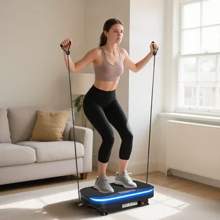 sportnow Vibrationsplatte Schwarz