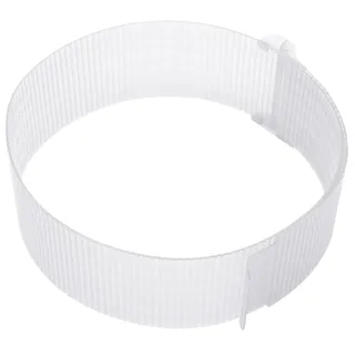 Zenker Tortenring Patisserie, flexibler Profi-Torten-Ring von Ø 15 - Ø 30 cm, verstellbarer Ring für ideale Schicht-Torten, Kuchenring einfach schließen und Öffnen, Menge: 1 Stück, Farbe: transparent