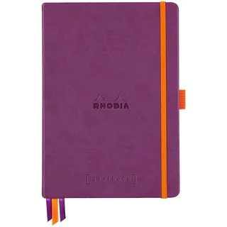 Rhodia Goalbook A5 120 Blatt, elfenbein 90g, Dot/punktkariert Violett 118780C
