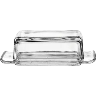 Montana brunch Butterdose, 1 Stück, Butterglocke für 250 g Butter, Butterbox aus Glas, Butterschale mit Deckel, 2 teilig, transparent, 057210