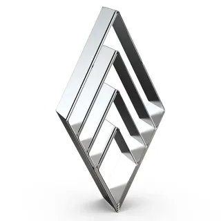 QAAQS Rhombus Diamant-Ausstechformen-Set – 4 Stück verschiedene Größen (12,7 cm, 10,2 cm, 7,6 cm, 5,1 cm) – Edelstahl