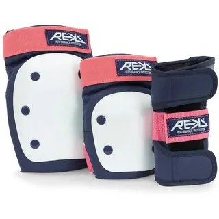 Rekd Protection Heavy Duty Triple Pad Set Blau/Rosa L