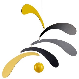 Flensted Mobiles Flowing Rhythm Mobile gelb