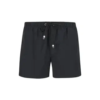 bugatti Herren Badeshorts schwarz Mikrofaser unifarben, schwarz, NOS